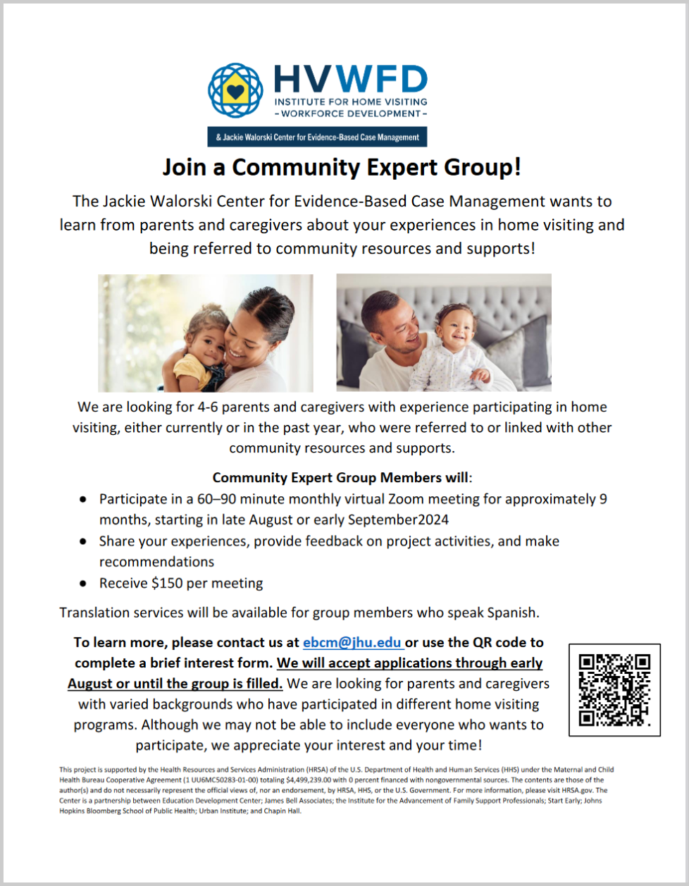 Join a Community Expert Group for Families/¡Únete a un grupo de expertos de la comunitario de expertos para familias!