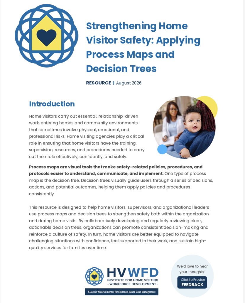 Resource cover titled “Strengthening Home Visitor Safety: Applying Process Maps and Decision Trees.”